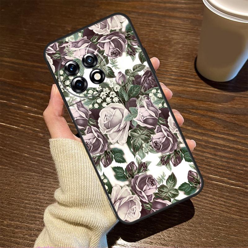 Floral Chic Roses Tulips Garden Case For OnePlus 15R 13R 12R 10R 8T 10T 13T 15 13 12 11 9 10 Pro Nord CE 5 4 3 2 Lite N20 N30