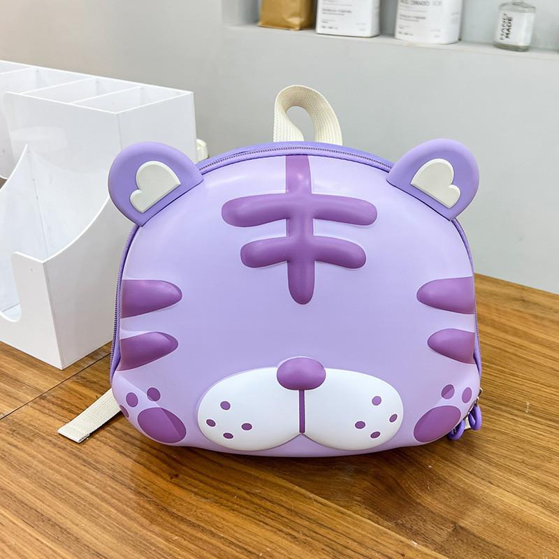 Cute Bunny Rabbit Eva Material Kindergarten Backpack For Boys And Girls фиолетовый