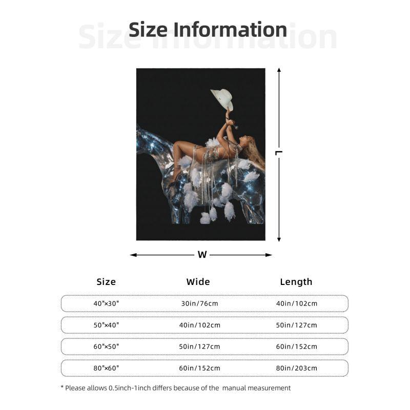 Individuelle Sängerin Beyonce Renaissance Tour Decke Warme Fleece Weiche Flanell Konzert Film Überwurfdecken Schlafzimmer Sofa Reise Frühling