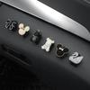 KRGNPLE 6 Pcs Car Hook Car Mini Hook Cute Flower Shape Storage Adhesive Portable