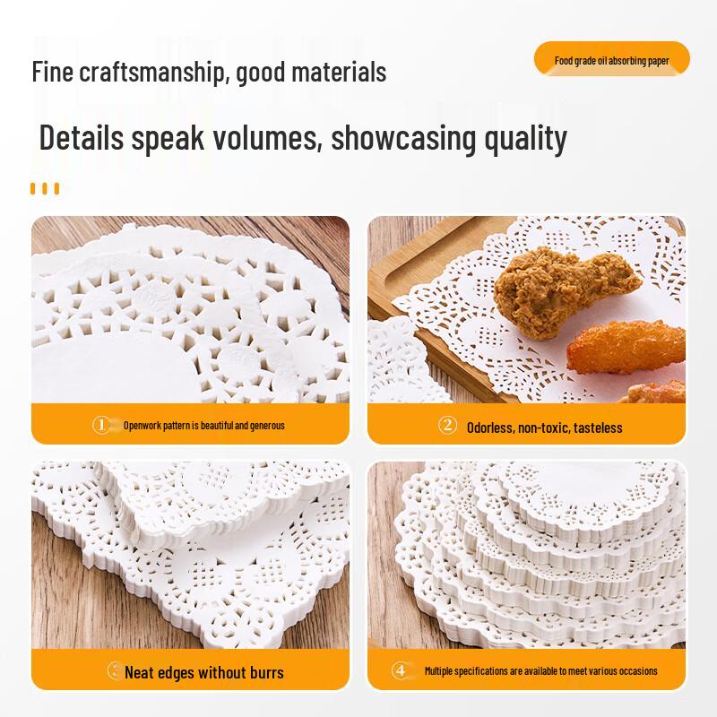 Disposable Lace Oil Absorbing Baking Paper