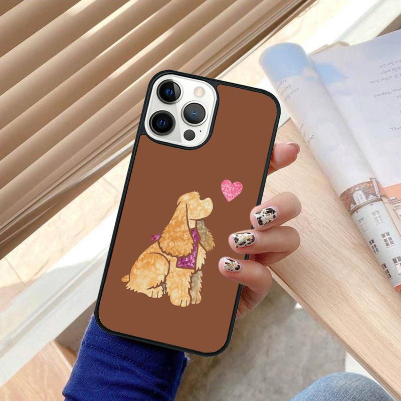 Cartoon Cocker Spaniel Mobile Phone Cases Cover For iPhone 17 Air 16 15 14 12 13 11 Pro MAX apple Plus Coque