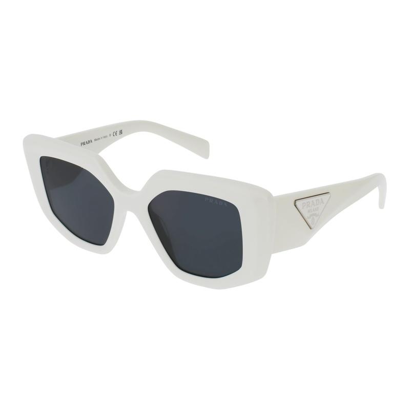 Prada Original design plastic square sunglasses women's white