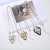 Accessories Metal Necklace Simple Geometric Threaded Long Women'S Fashion Sweater Chain