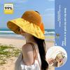 Summer Sun Protection Hat With Large Brim Foldable Wide Brim Cotton Sun Hat For Outdoor Activities