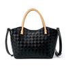 Fashion Messenger Bag Versatile Trend Large Capacity Woven Women's Bag Simple Portable Leather Shoulder Bag