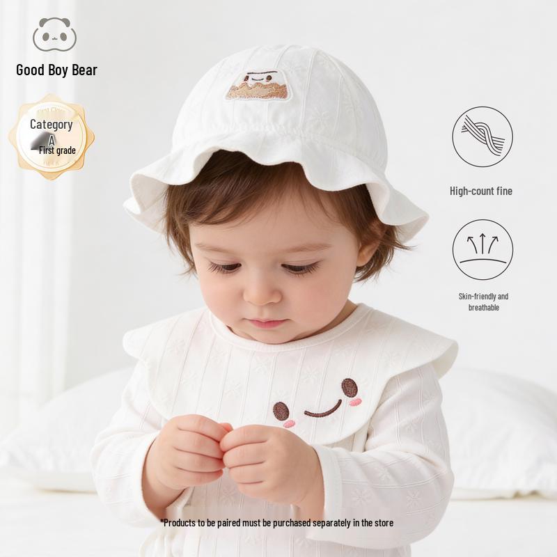 Cute Bear Baby Summer Sun Hat Size 66 (3-6 Months)
