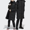 Adidas Terrex Series Solid Color Logo Loose Warm Long Hooded Down Jacket Unisex Outerwear Black HM9710