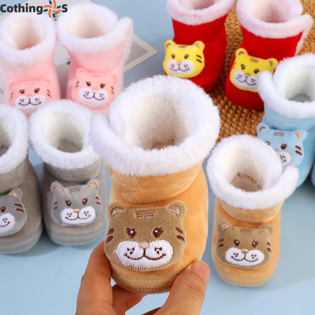 Детская обувь зимняя теплая на липучках для детей лет зимняя мягкая обувь для ходьбы — фото 6