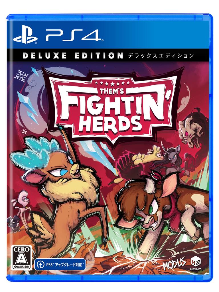 Them's Fightin' Herds Deluxe Edition for PlayStation 4 - Japan Import (Japanese Version) / 2D Fighting Game