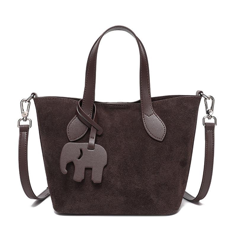 Ретро горячо продаваемые кожаные женские сумки, новые темпераментные роскошные женские сумки, премиальные матовые флисовые сумки через плечо