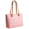 Coach Coated Canvas Tote Bag With Side Zipper Pocket Women Handbags Gold Pink CEA21-IMPO