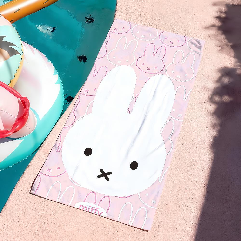 Cartoon Cute M-Miffy Towel Drying Bath Towel Applicable To Light Swimming Camping Yoga Beach Out