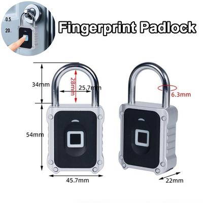 Tuya App Bluetooth Smart Door Lock Zinc Alloy Fingerprint Lock Electronic Smart Padlock