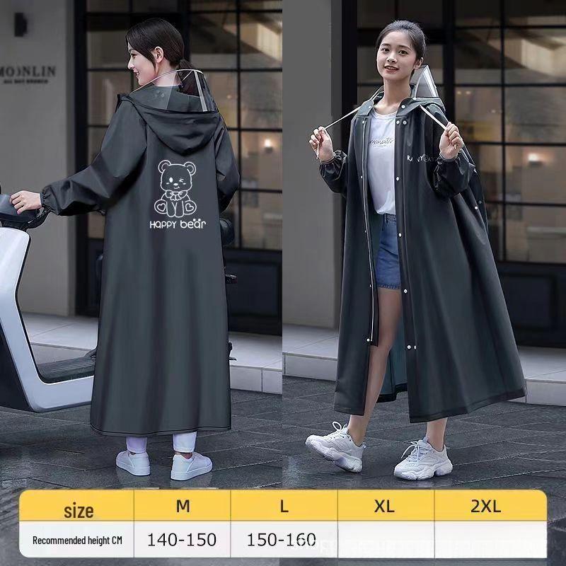 Full-Length Rainproof Poncho for Electric Car, Bicycle Riding - Unisex Adult