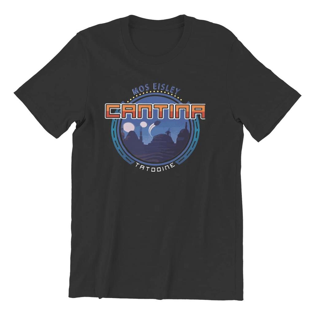 Men MOS Eisley Cantina Tatooine Space Port T Shirts The Andrew Allen Trio Cotton Tops Leisure Short Sleeve Tees T-Shirt