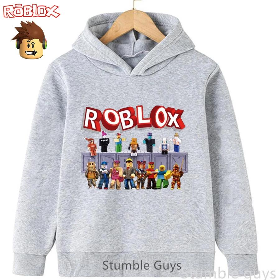 

Roblox Kids Hooded Outfit Autumn Sweatshirt Game Character Print Boys Girls Fashion Wear 140