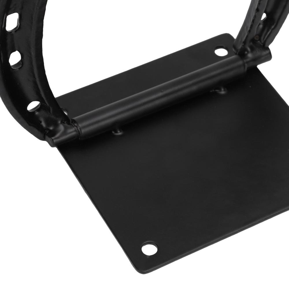 2 Set Anelli per Legare Cavalli Rivestiti in Nero Anelli per Legare a Ferro di Cavallo in Acciaio Gancio Resistente per Legare Cavalli FBox Cavalli