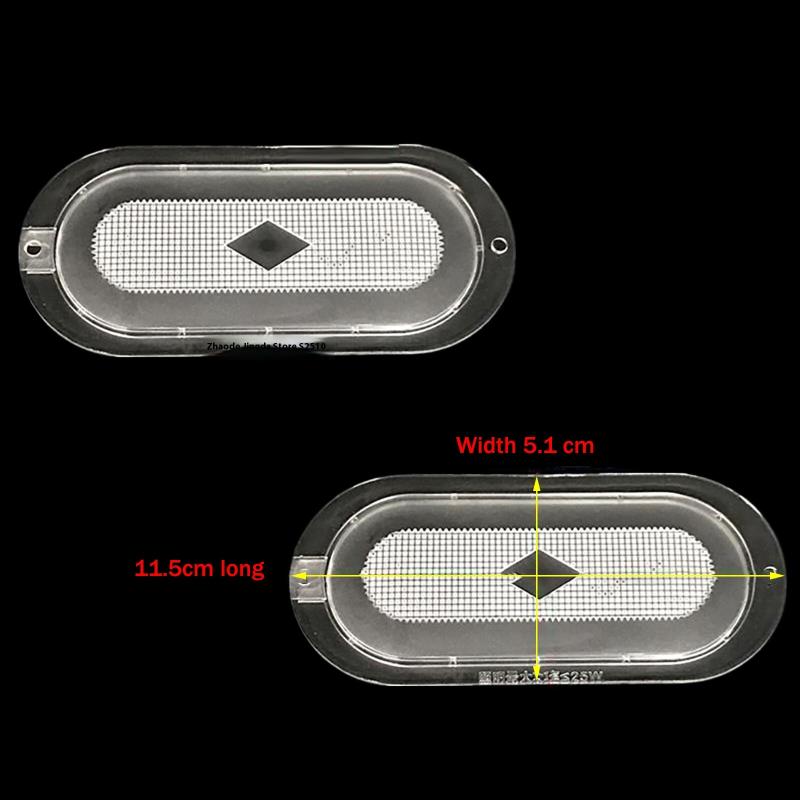 1 Pair Range Hood Light Cover Old-Fashioned Lampshade Replacement Parts Transparent Clear Range Hood Lampshade Lamp Cover