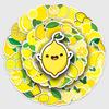 50pcs Children's Lemon Graffiti Cartoon Fruit DIY Stickers for Phone Cases & Luggage - Waterproof
