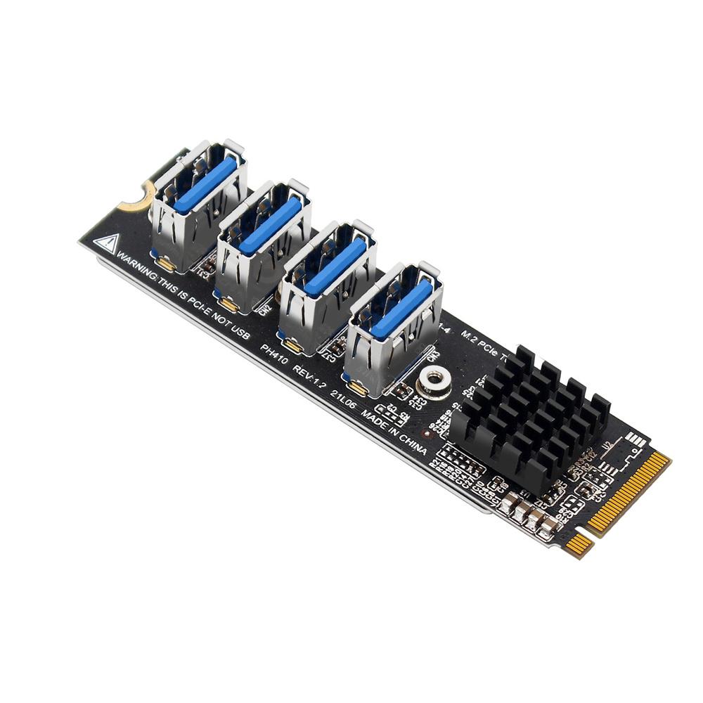 1× M.2 to PCIE PCI-E Adapter Card High Speed M-Key Graphics PCIE Expansion Card