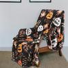 Koc z polaru z wzorem dyni i ducha na Halloween na przytulne noce Koc flanelowy, miękki i wygodny, prezent