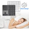 Dual Mode Numeric Keypad 2.4G Wireless Keyboard Dual Bluetooth Keyboard Digital Keyboard 300mAh Battery Rechargeable Numpad