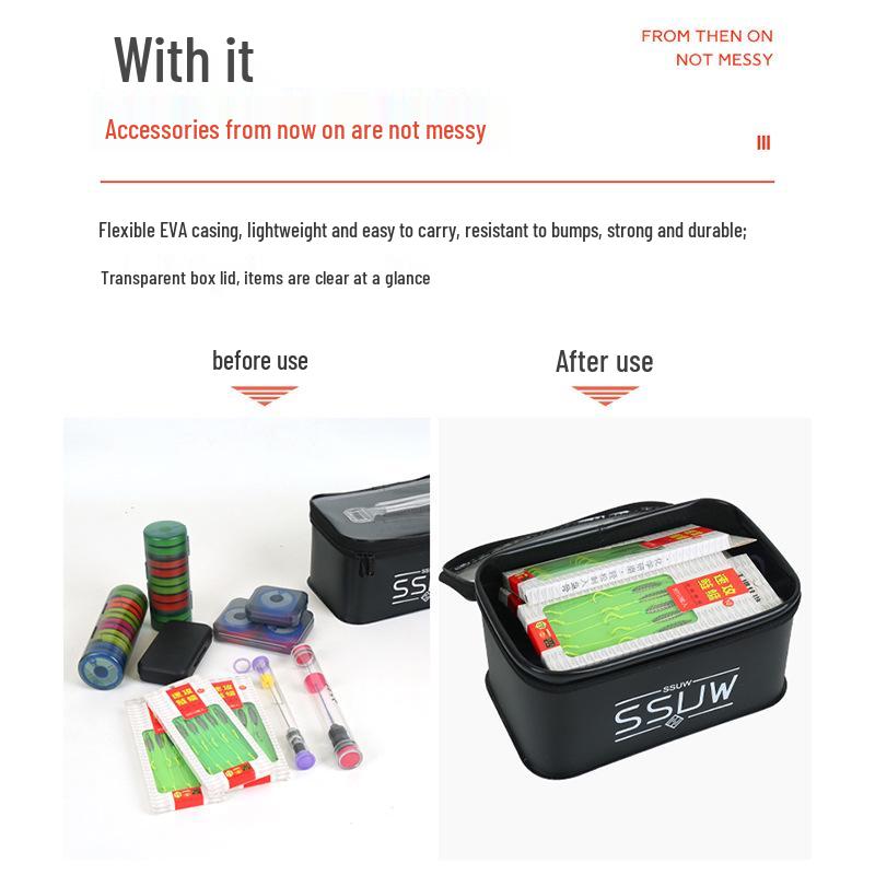Aufbewahrungsbox für Angelzubehör: Verdickter Köder- und Zubehör-Organizer