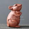 Purple Clay Tea Pet Attracting Wealth and Wishful Decoration Tea Play Handmade Zodiac Tea Tray Decoration Teaset Accessories