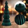 Kerstboom Papier Display, Bosgroen Staand Feestelijk Accent met Magnetische Opening voor Binnen Entrees, Feesttafels, Winkelbalies en