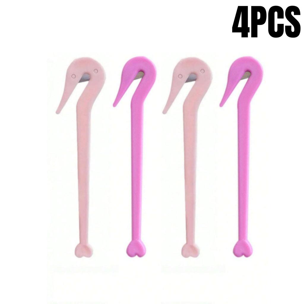 2/4/6/8Pcs Disposable Elastic Hair Band Cutter Girls Ponytail Remover Headbands Cutting Tool Kids Headwear Cut Knife Accessories
