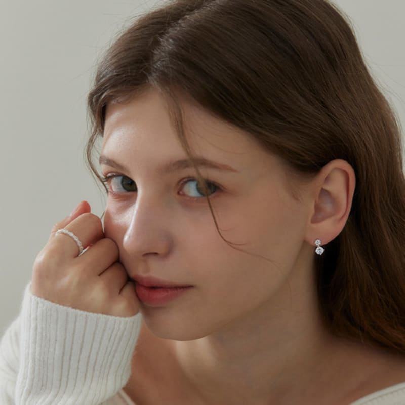 Murmur [925silver]Flower Cubic Ring