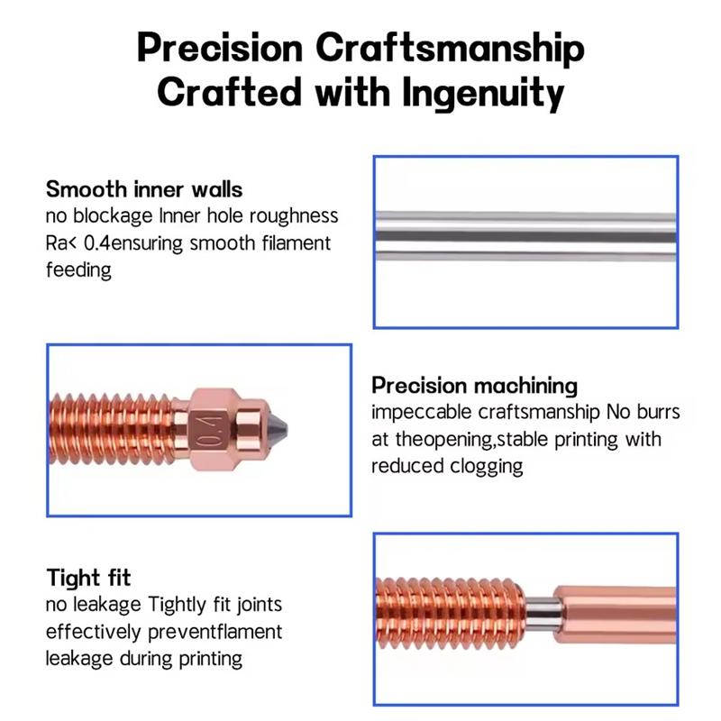 Pièces d'imprimante 3D pour Creality K2 Plus Kit de buse à échange rapide Buse en acier trempé Conception entièrement métallique pour buse d'imprimante 3D K2 Plus