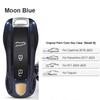 For Porsche Cayenne Mancan Panamera 911 718 Boxster Cayman Taycan 2010-2024 Car Key Paint Case Bordeaux Red Shell Replacement