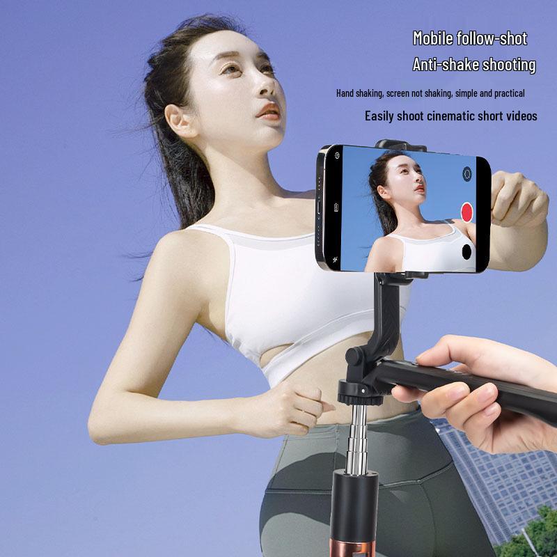 Bluetooth Selfie Stick with Fill Light and Portable Tripod Stand