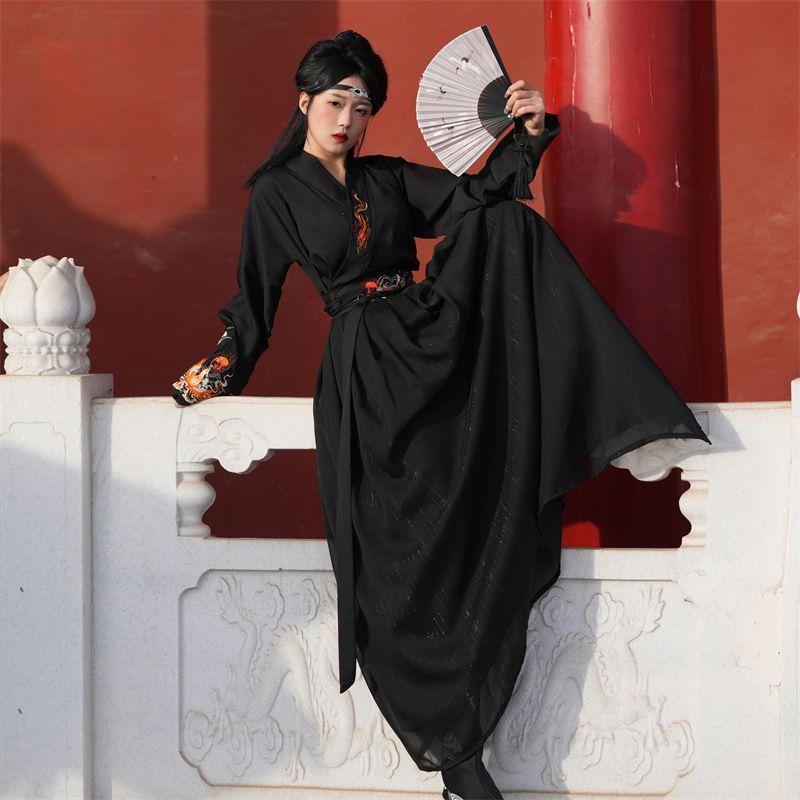 Men's Clothing Hanfu Martial Arts Style Chivalrous Handsome Men's Suit