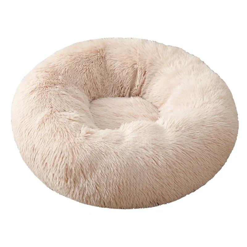 Plush Pet Bed for Dog, XXL Round Mat for Small and Medium Animals, Dog Accessories for Large Dogs, Calming Cat's House