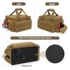 Padded Handle Tool Carry Bag With Wide Opening And Two Way Zippered Access Work Organizer with Elastic Bands