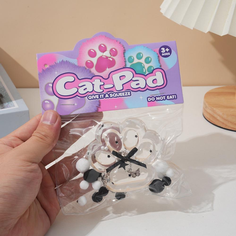 Sticky Squeeze Cat Paw Toys Slow Rising Amethyst Cat Paw Cute Slow Rebound Toy