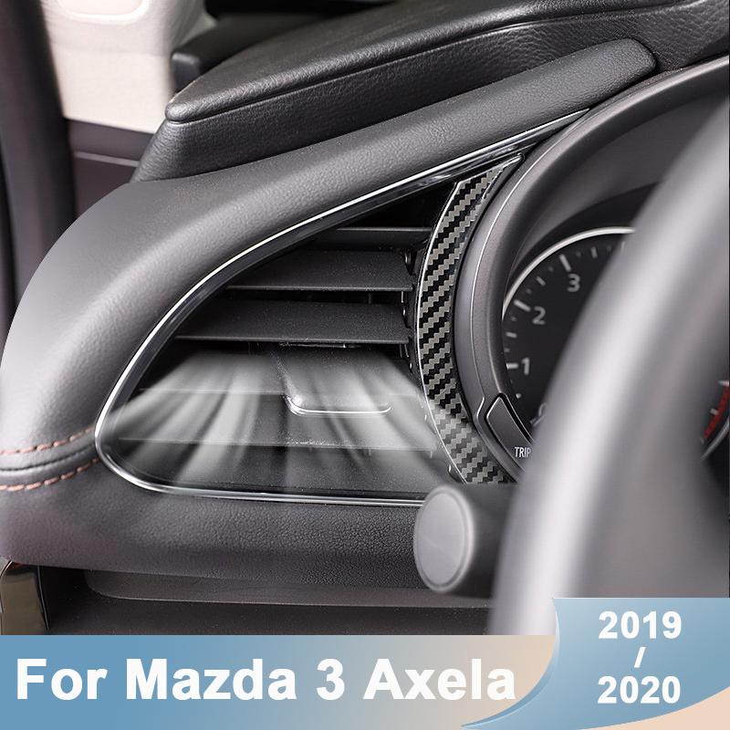Oțel inoxidabil Afișaj pentru bordul instrumentului mașinii Autocolant de acoperire pentru cadru pentru accesorii Mazda 3 Axela
