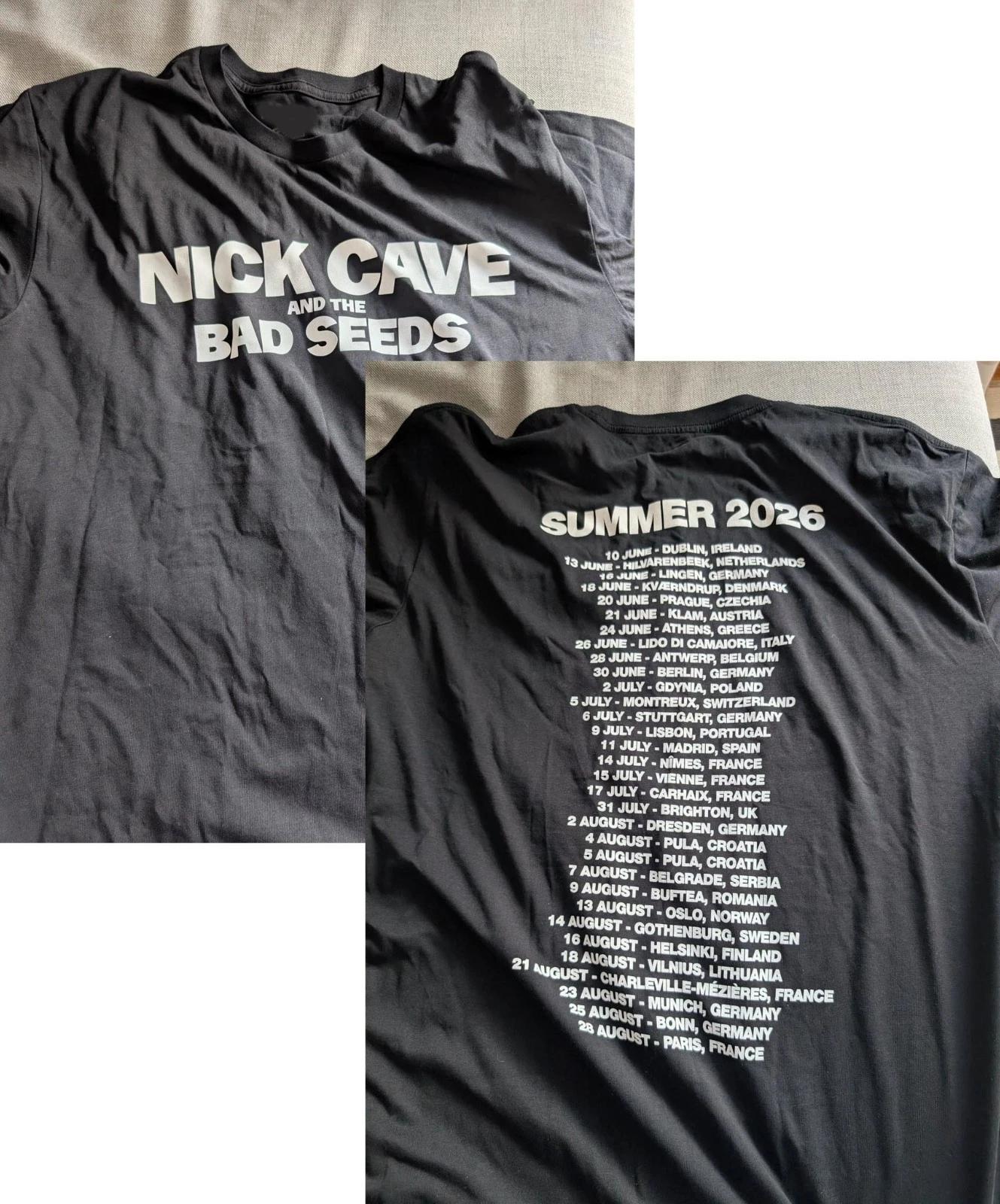 Nick Cave and the Bad Seeds T-Shirt, Nachdruck, 2-seitig S gray