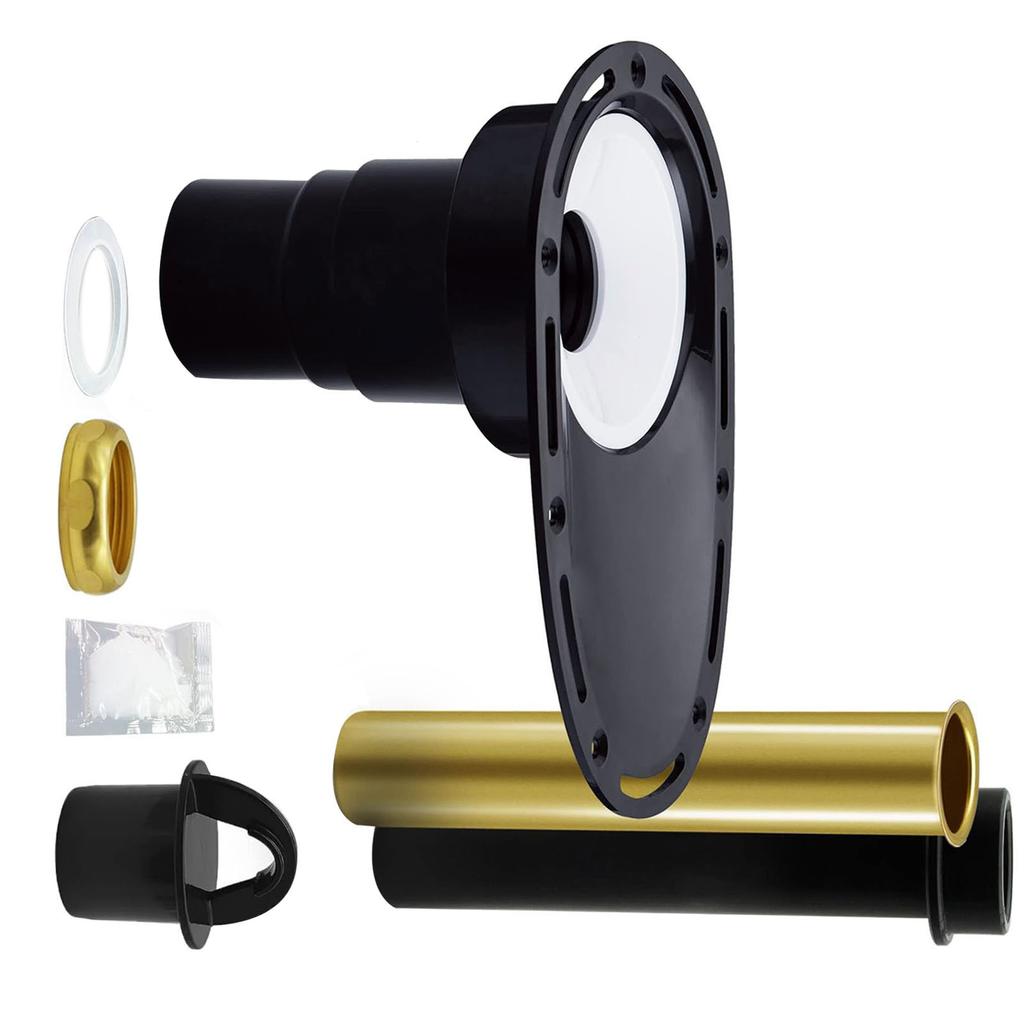 Tub Drain Rough in Kit with Brass and ABS Pipes Drainage Bottom Plate and Adapter Set for Freestandi