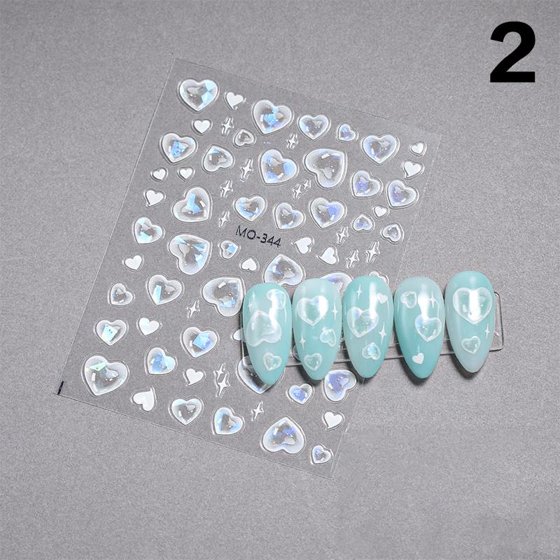 

Милые пузырьки в форме любви, наклейки для ногтей, клей для улучшения стереоскопической индивидуальности, украшение для ногтей своими руками