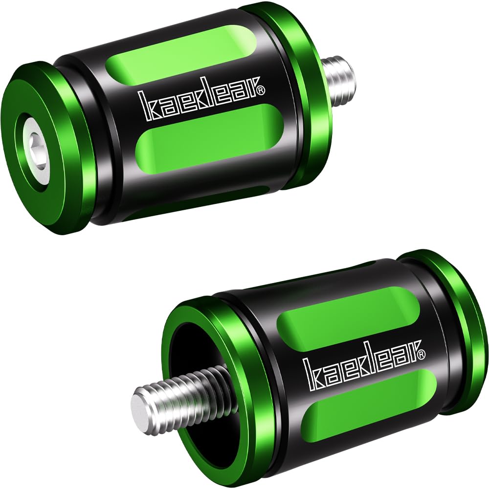 

Kaedear Регулируемый руль мотоцикла, руль мотоцикла, совместимый с концами, концами, грузиками, аксессуарами, KDR-BE2-KM8-GR (Зеленый/Черный, Kawasaki)