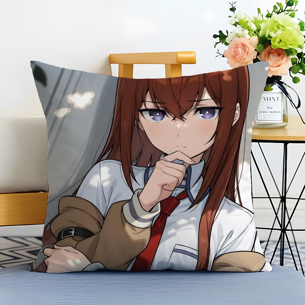 

SSteinsGate Cushion Cover Washable Linen Pillowcase Soft for Sofa Bed Cozy Home Room Decor 30x30cm