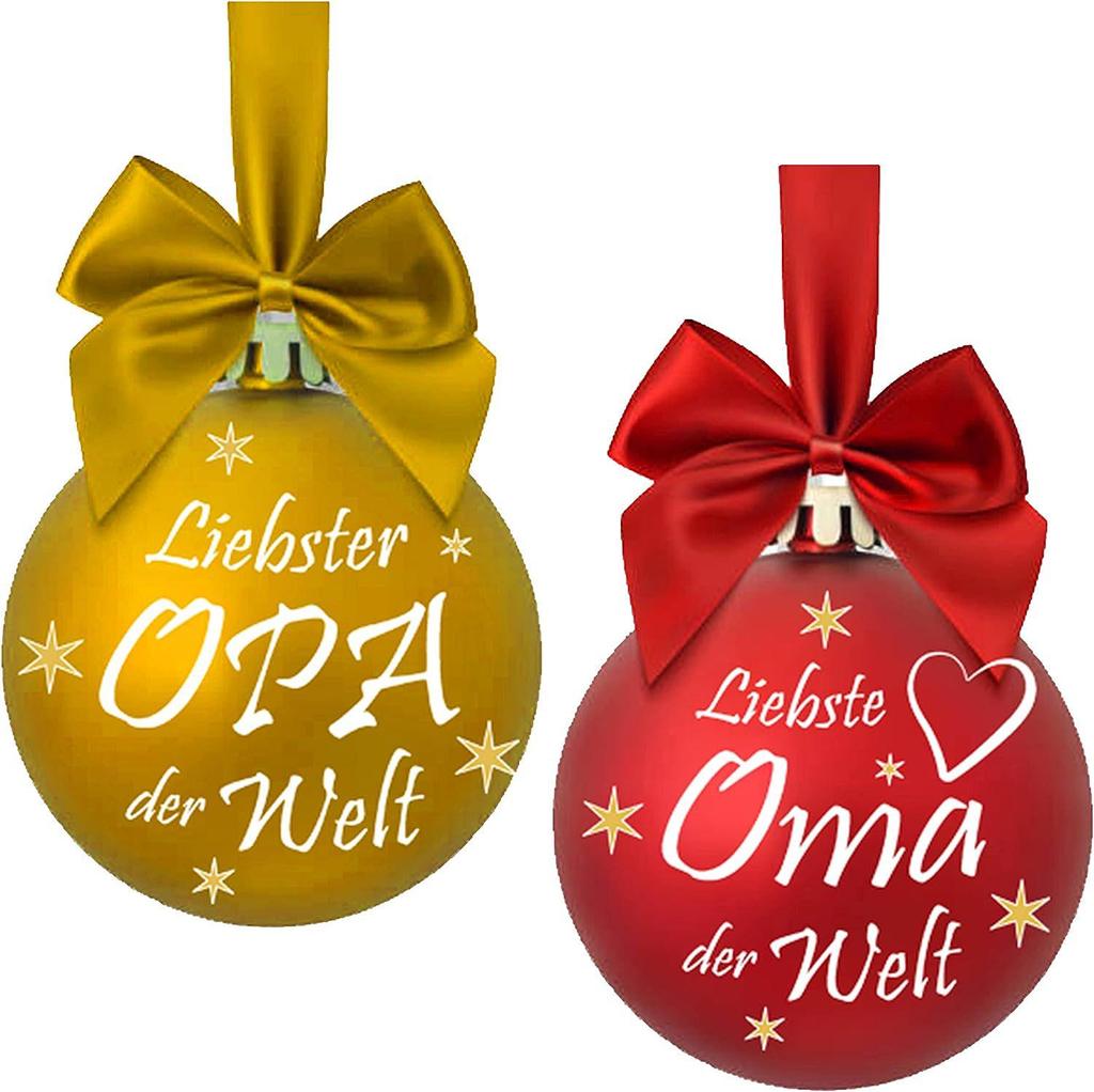 Zibei Christmas Tree Balls: In Memory of Dear Grandparents