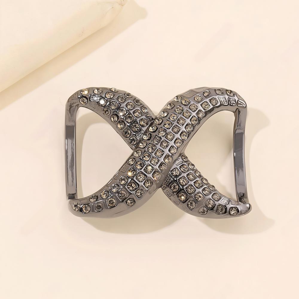 

Metal Crystal Silk Scarves Buckle Ring Female Luxury Shawl Hijab Brooch Pins Square Headscarf Shawl Ring Clip For Women Girls