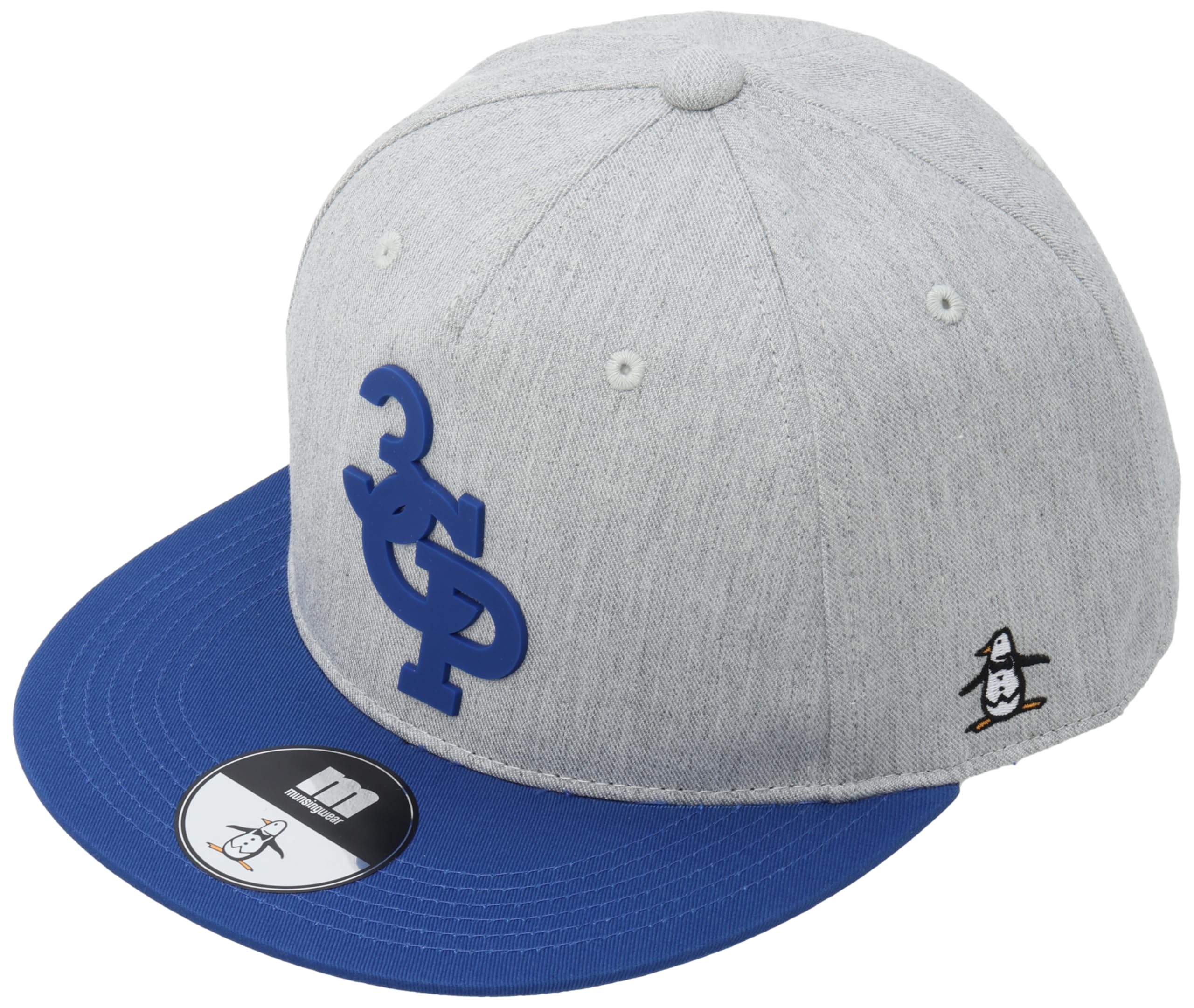 

Cap Flat Brim Cap Flat Brim Hat 3D Logo Golf MEBXJC01 GYBL [Munsingwear] [ENVOY] Men s (Gray Blue)