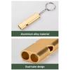 Gwizdki Awaryjne Zewnętrzne z Brelokiem Wytrzymały Stop Aluminium Kemping Wędrówki Polowanie Survival Sport Trening Zwierząt Gwizdek z Brelokiem