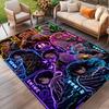 Demon Slayer Print Rug, Washable Floor Carpet, For Entryway Dorm Laundry Room Office Study, Home Decor Birthday Christmas Gift